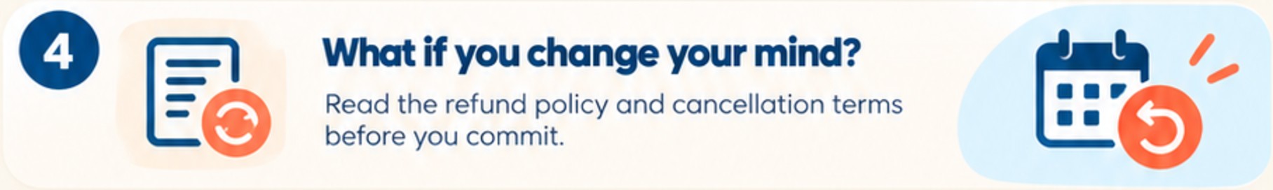 4. What if you change your mind?