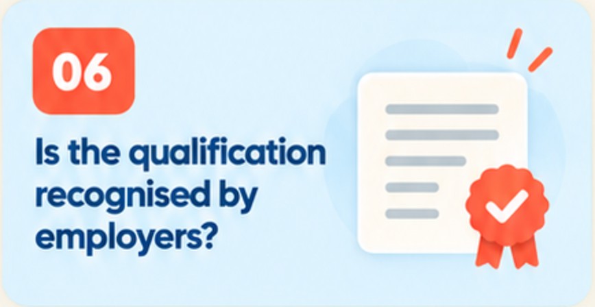 06. Is the qualification recognised by employers?