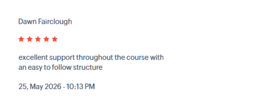 Course review from Dawn Fairclough